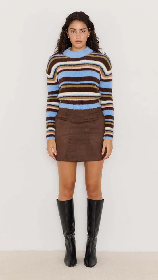 MINKPINK Poet Fluffy Stripe Sweater