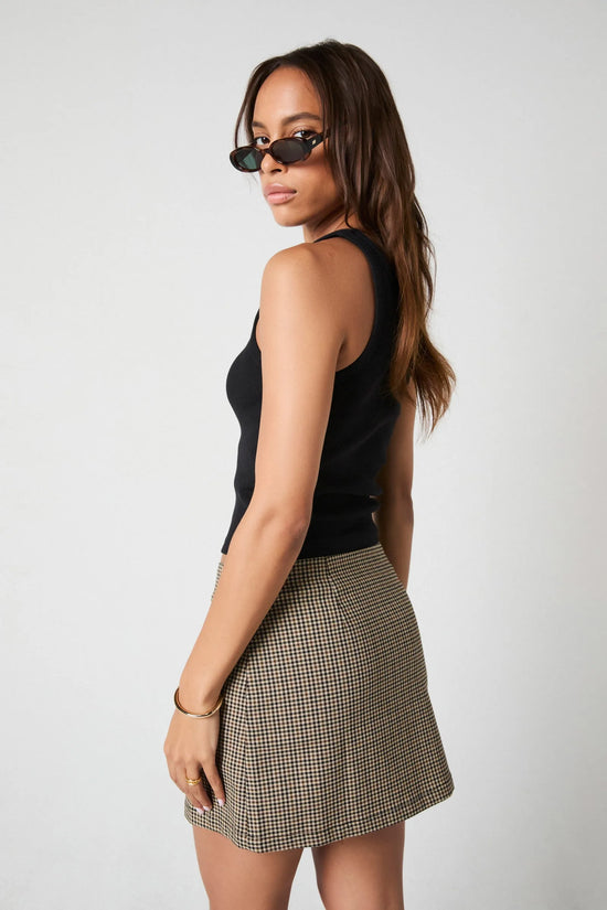 Rolla's City Skirt Brown Check