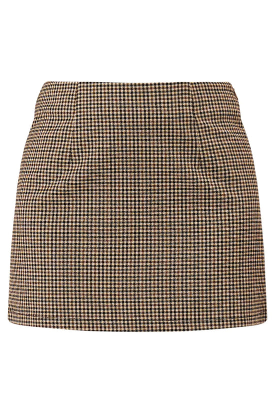 Rolla's City Skirt Brown Check