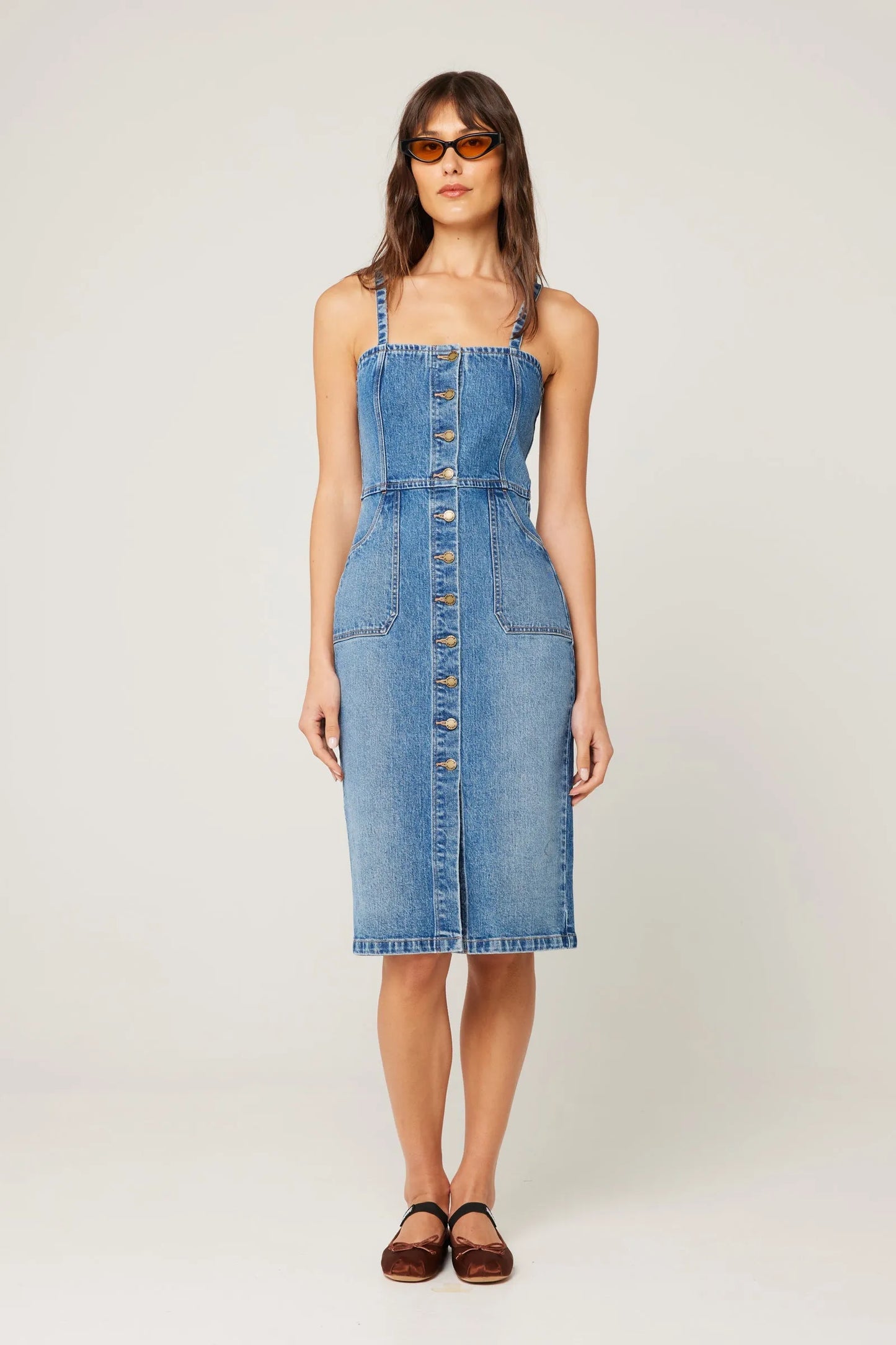Venice Dress - Mid Vintage Blue