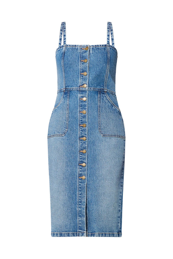 Load image into Gallery viewer, Rolla&amp;#39;s Venice Dress Mid Vintage Blue
