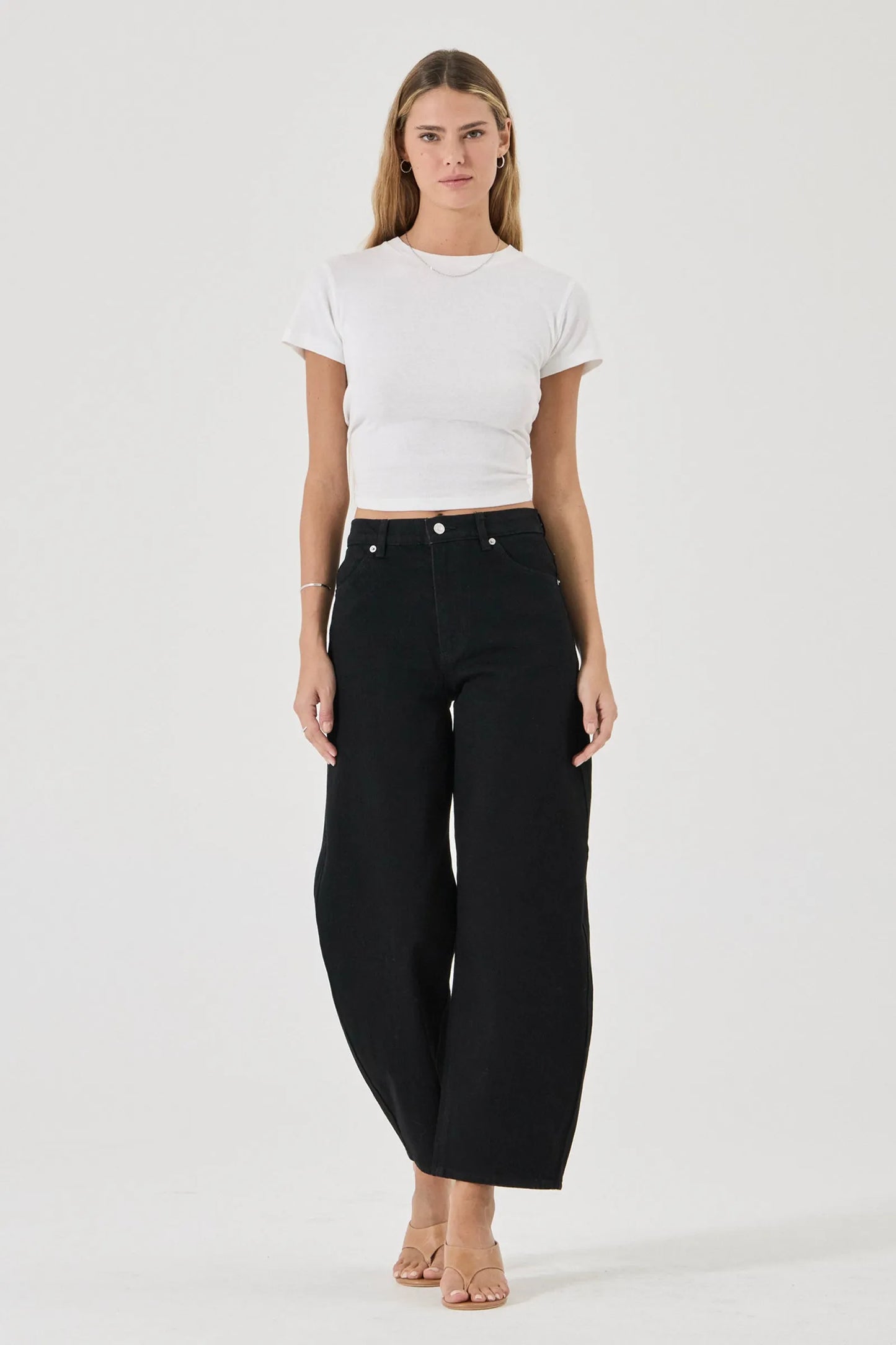 Rolla's Gigi Barrel Jeans Forever Black