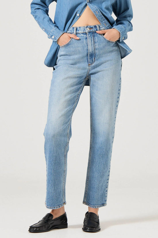 Rolla's LouLou Straight Jeans Lennon Blue