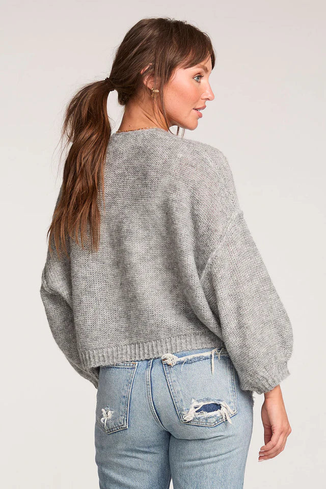 Saltwater Luxe Aden Heather Grey Sweater