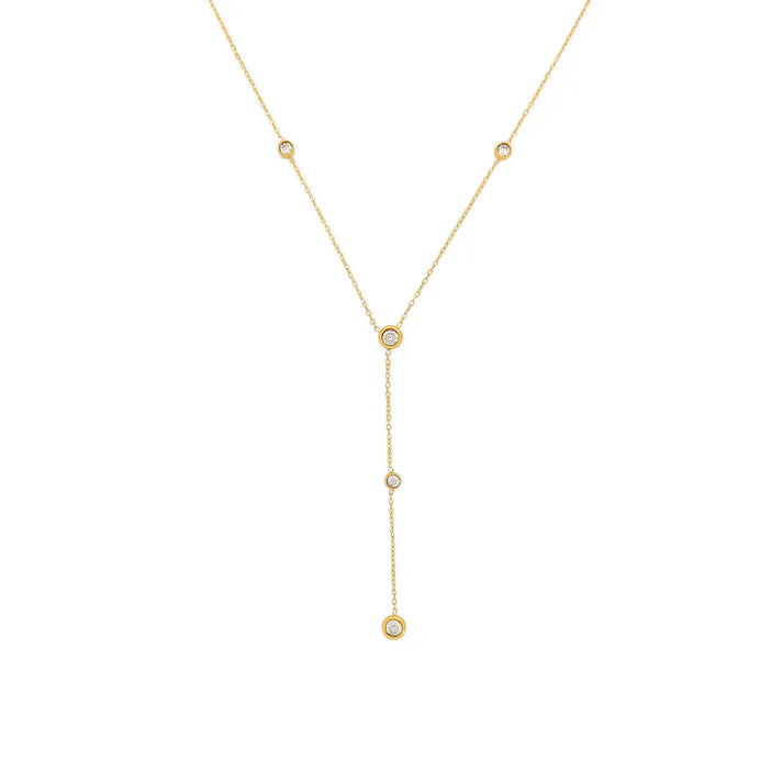 Sydney Water Resistant Bezel Lariat Necklace