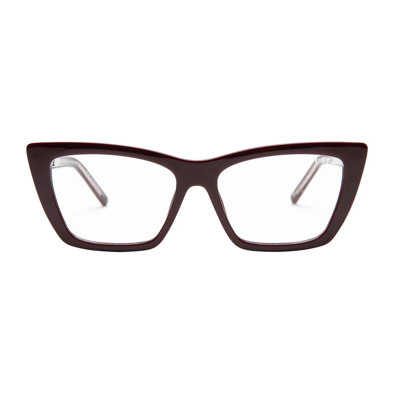 I-SEA Sage Oxblood Reader Glasses