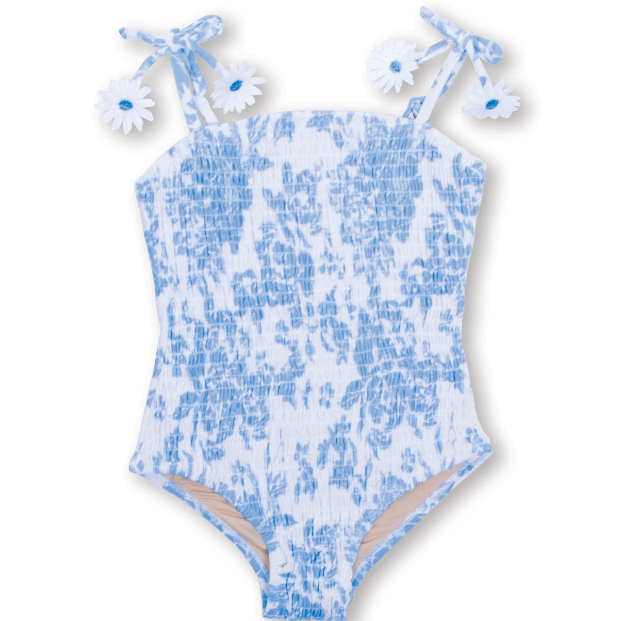 Blue Bouquet One Piece Swimsuit