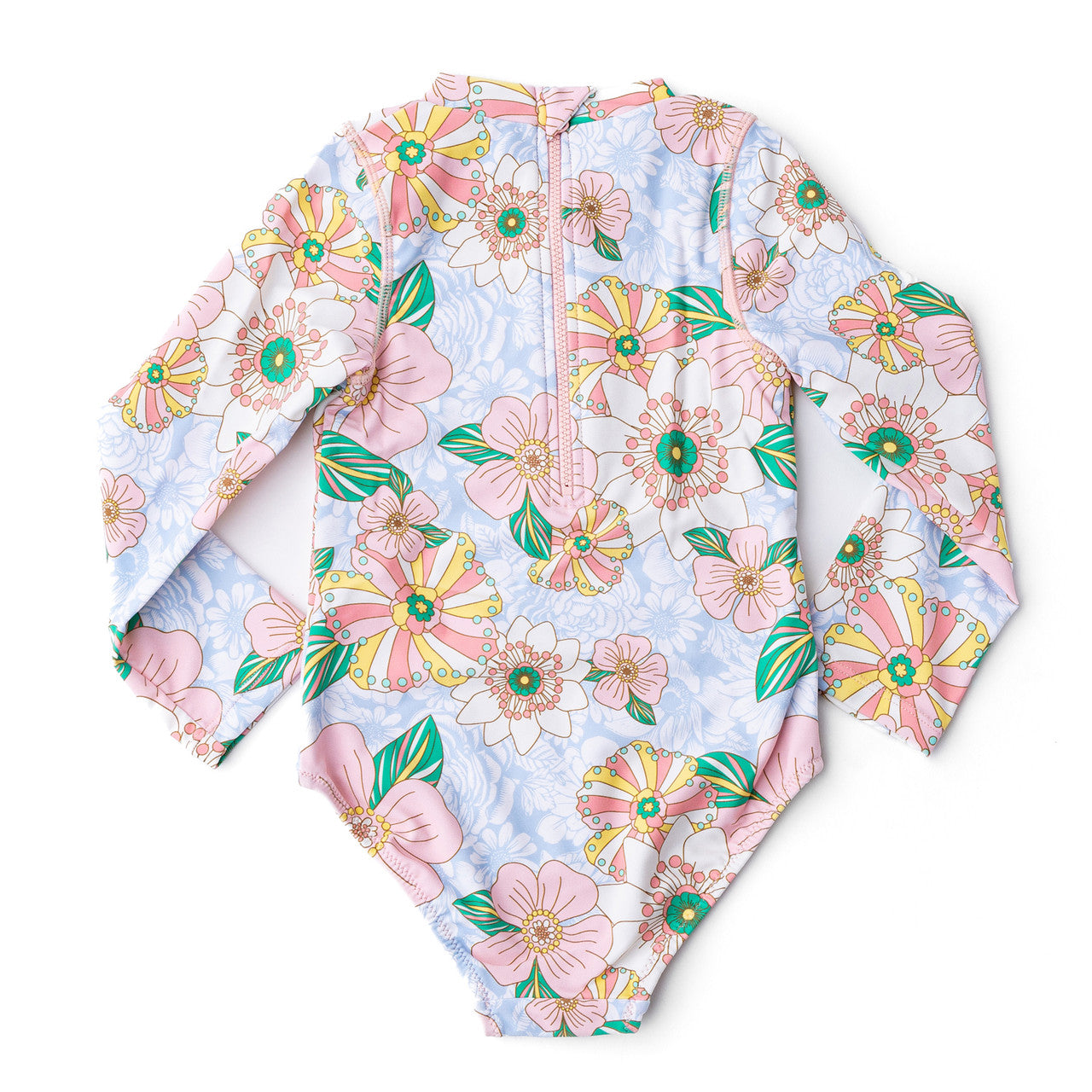 Shade Critters Retro Floral Girls L/S One Piece Suit