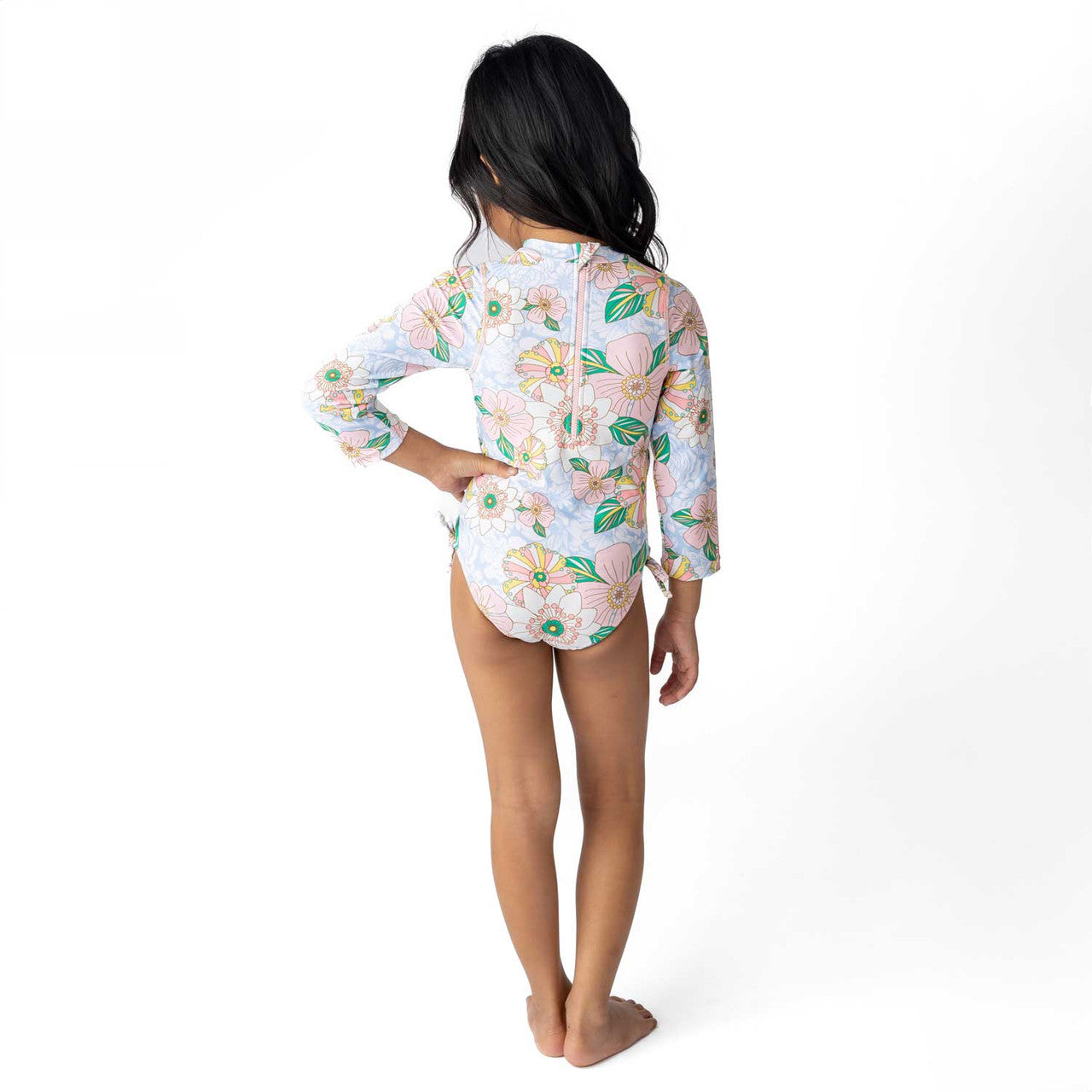 Shade Critters Retro Floral Girls L/S One Piece Suit