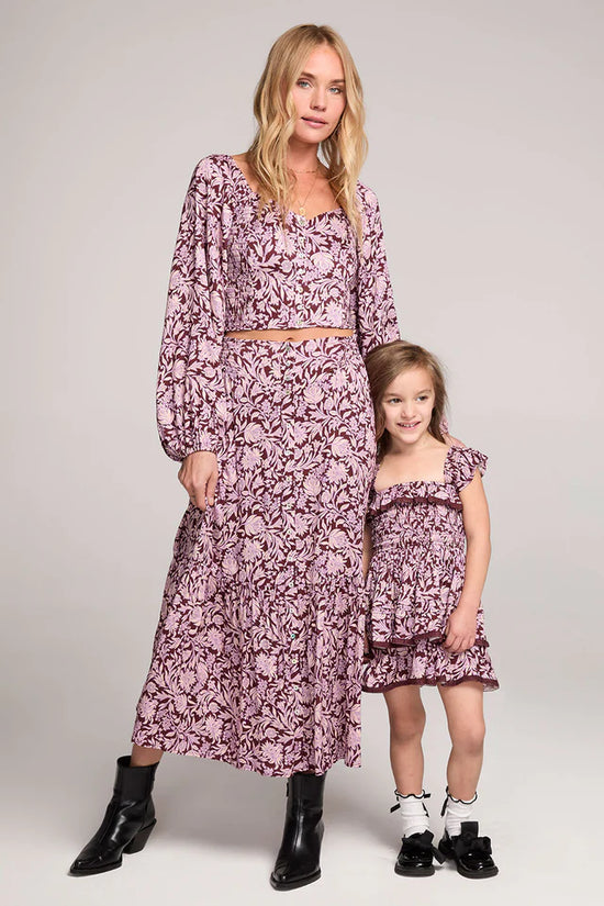 Saltwater Luxe Norah Sangria Mommy & Me Mini Dress