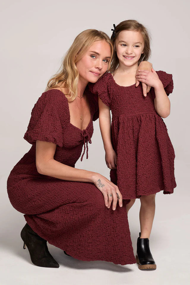 mommy and mini dresses Saltwater LUXE Mommy & Me Rosalee Sangria Mini Dress 4-5 years