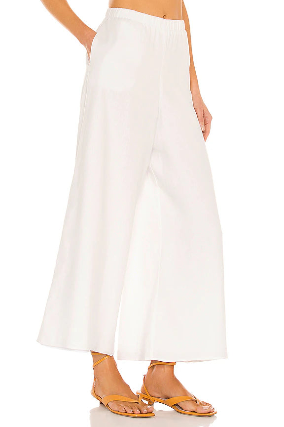 Show Me Your Mumu Kick Back White Linen Pants