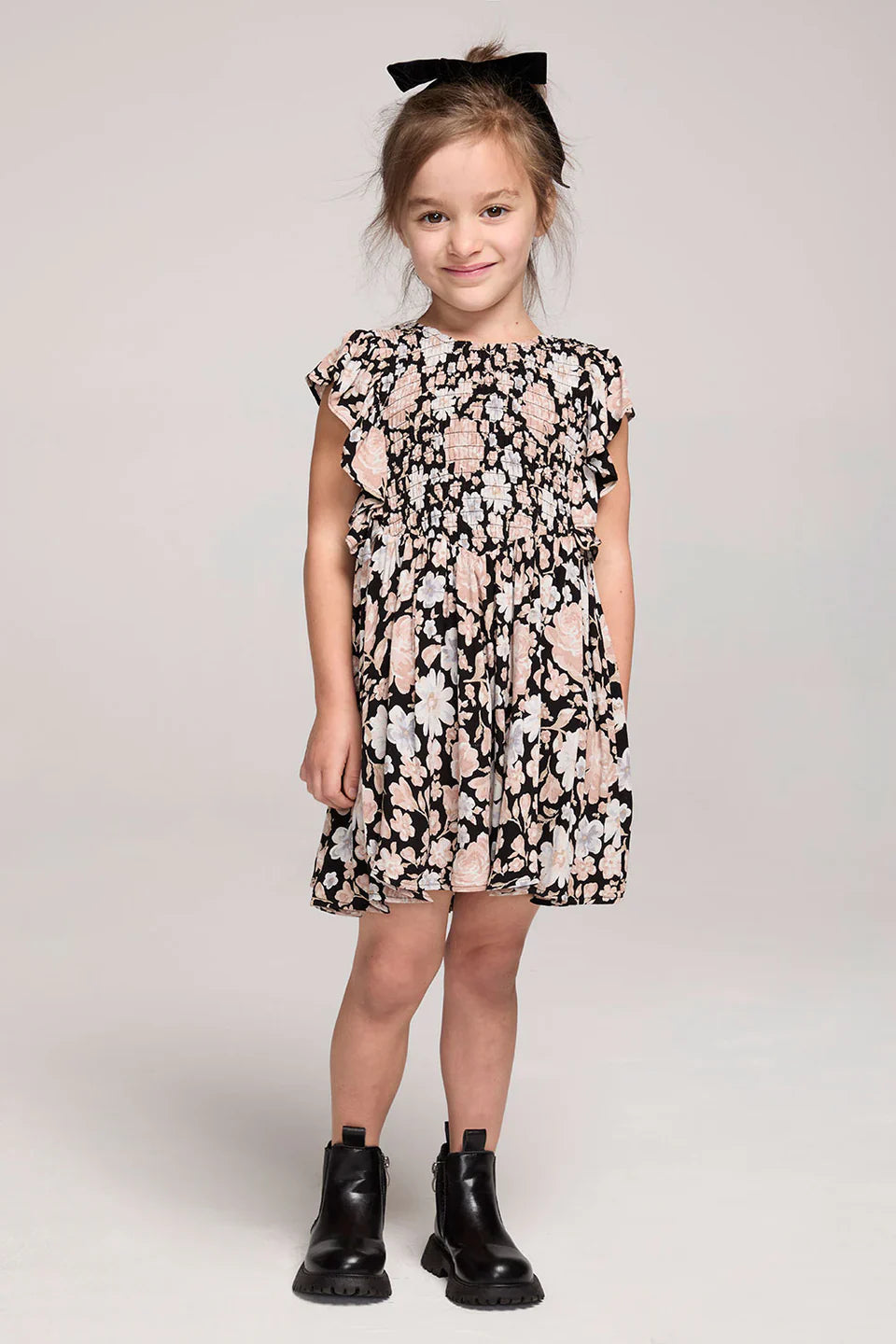 Saltwater Luxe Mommy & Me Mirabelle Mini Dress Black
