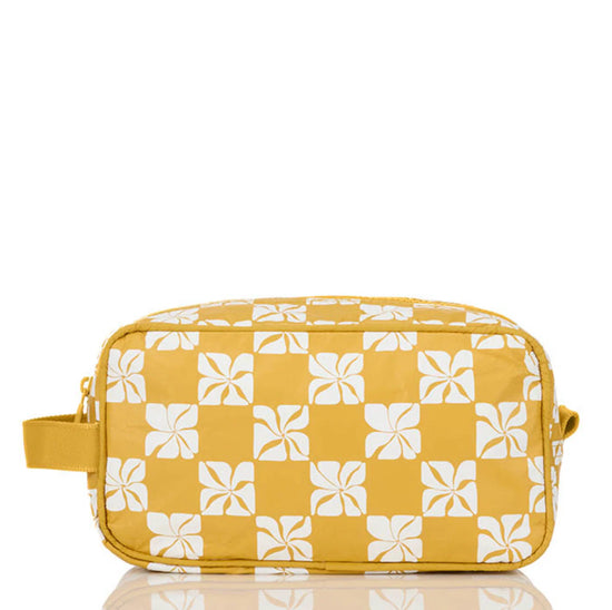 Aloha Collection Dopp Kit Pua Check Hey Girl Hot Mustard