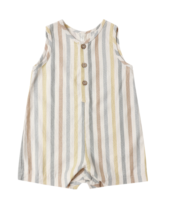 Rylee + Cru Maverick Romper Valencia Stripe