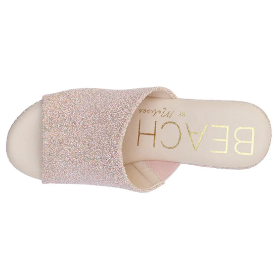 Beach By Matisse Terry Pink Glitter Platform Heel