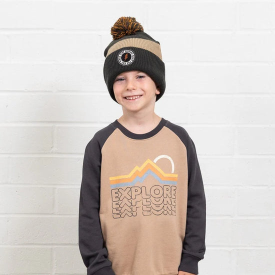 Tiny Whales Explore Raglan Sweatshirt