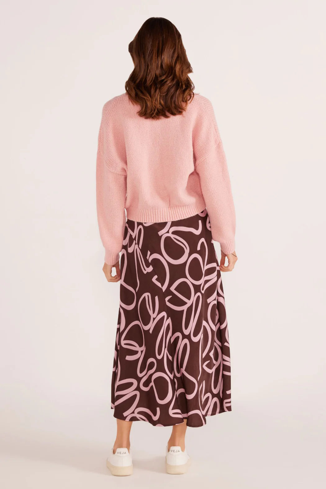 Mink Pink Rosie Relaxed Cardigan Blush Pink