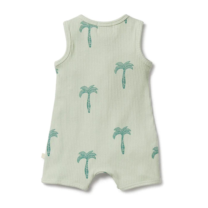 Load image into Gallery viewer, Wilson &amp;amp; Frenchy Palm Tree Organic Growsuit

