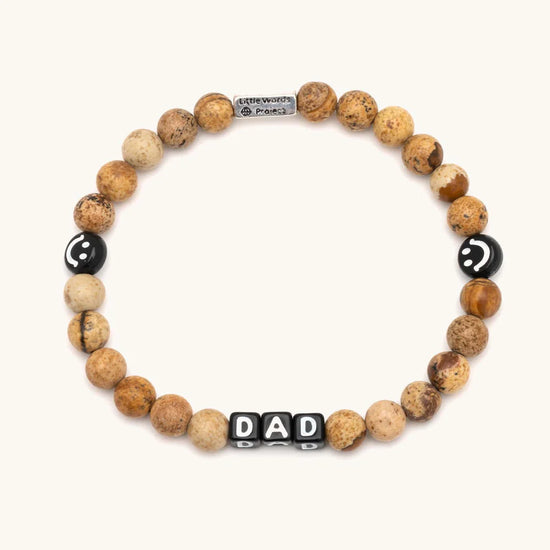 Little Words Project Dad Bracelet Light Jasper