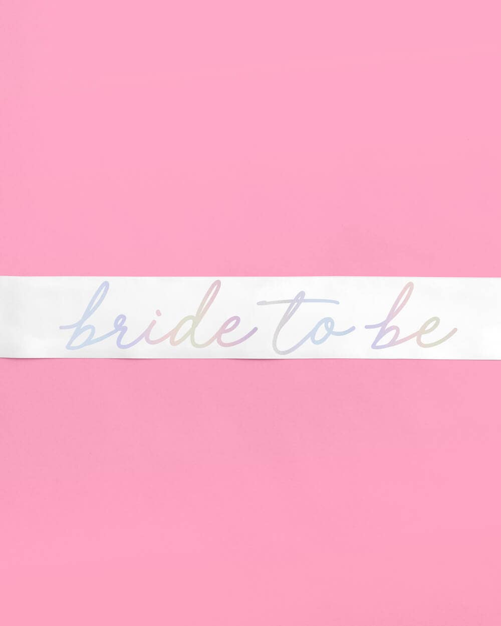 White Bride To Be Sash
