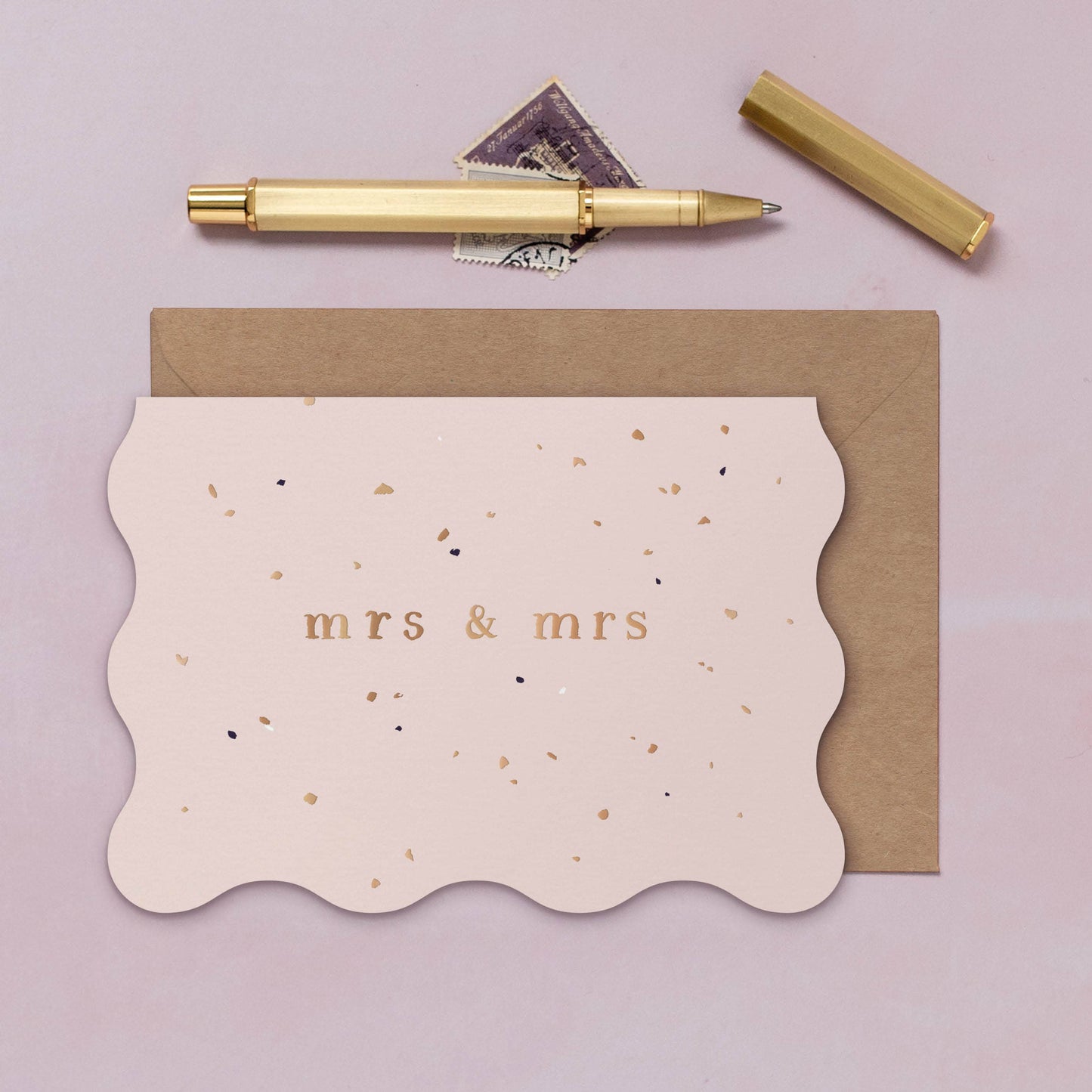 Mrs and Mrs Wedding Card