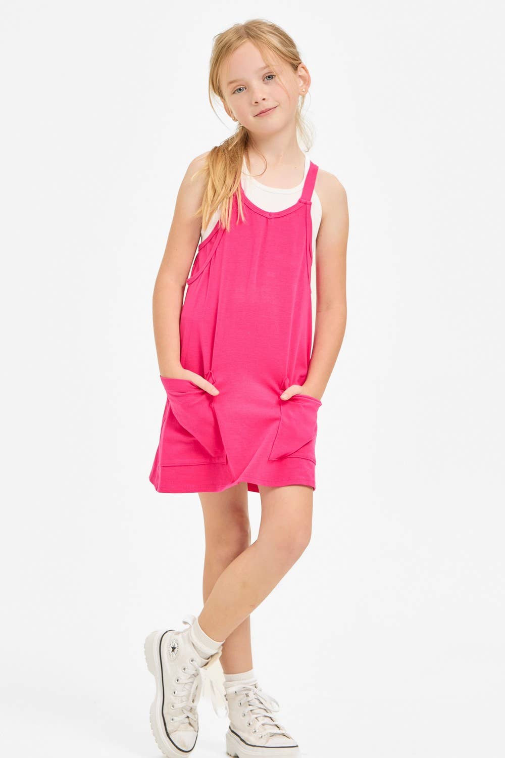 Kids Romper Dress Aqua