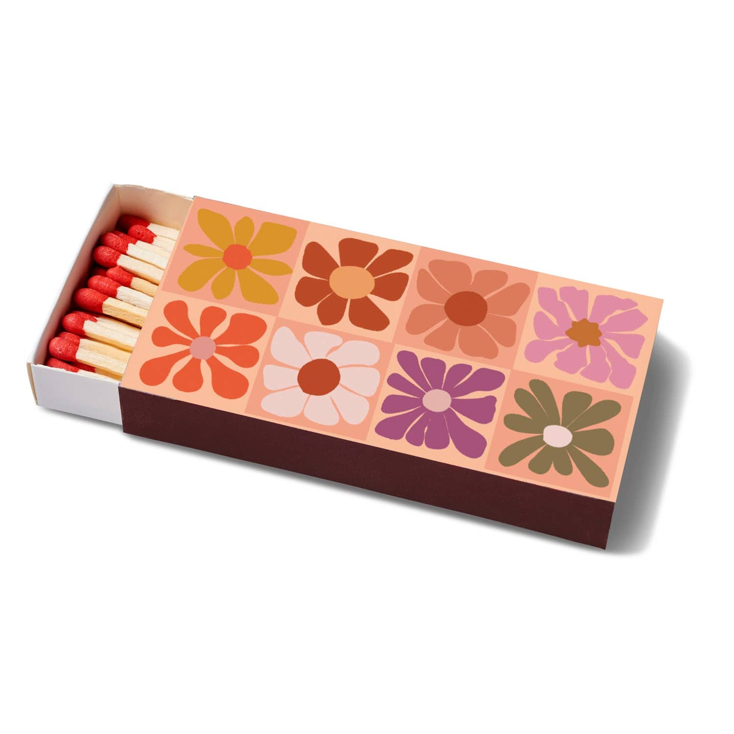 Funny Matchbox | Retro Flower Matches