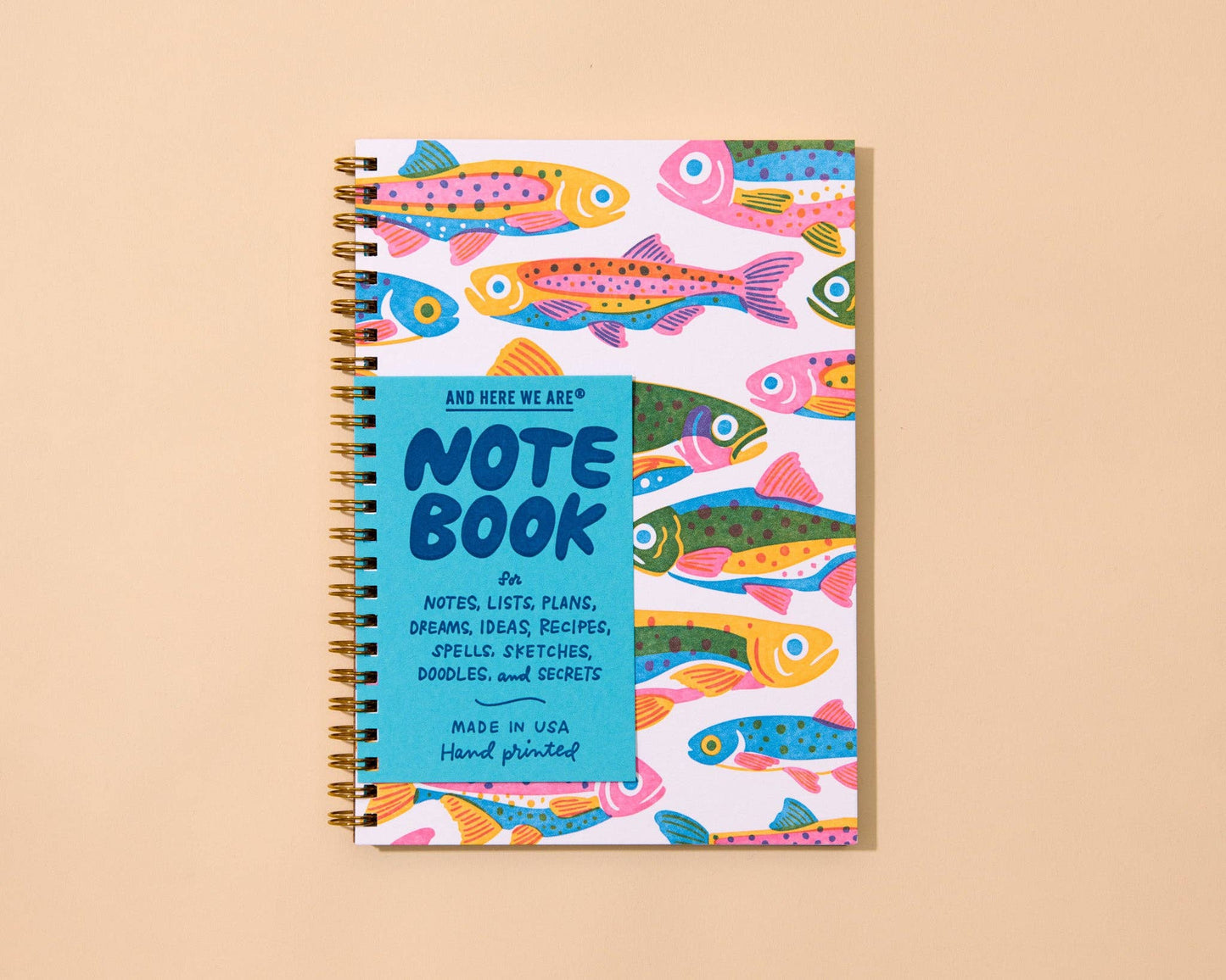 Rainbow Trout Spiral Notebook