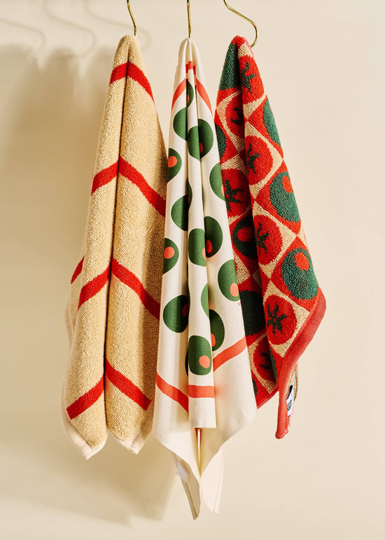 Dirty Martini Olive Cotton Tea Towel