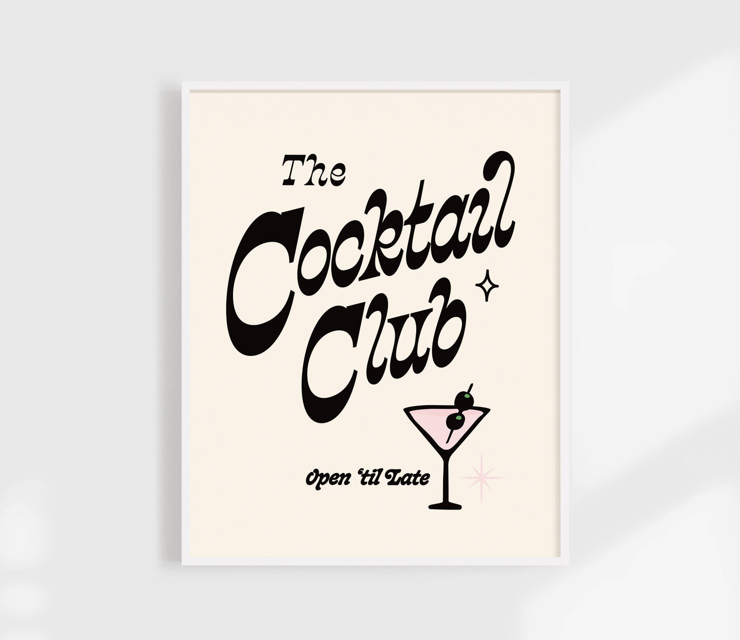 Cocktail Club Print - Retro Art Print