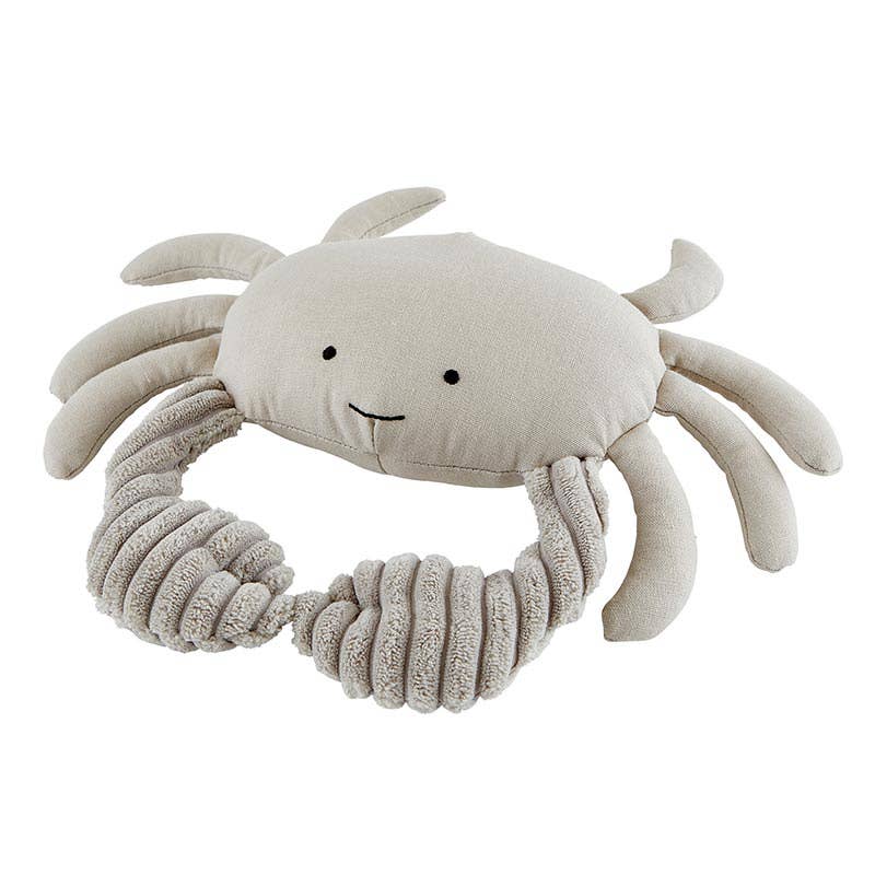 Linen Beach Crinkle Toy - Crab