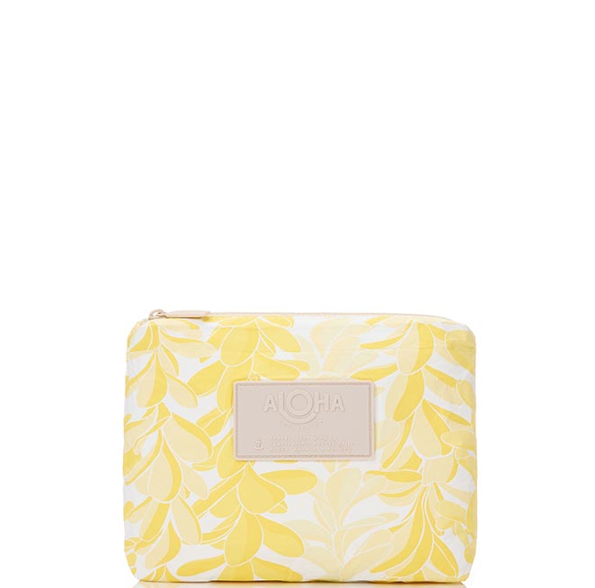 Aloha Collection Lei Stands Small Pouch Yellows