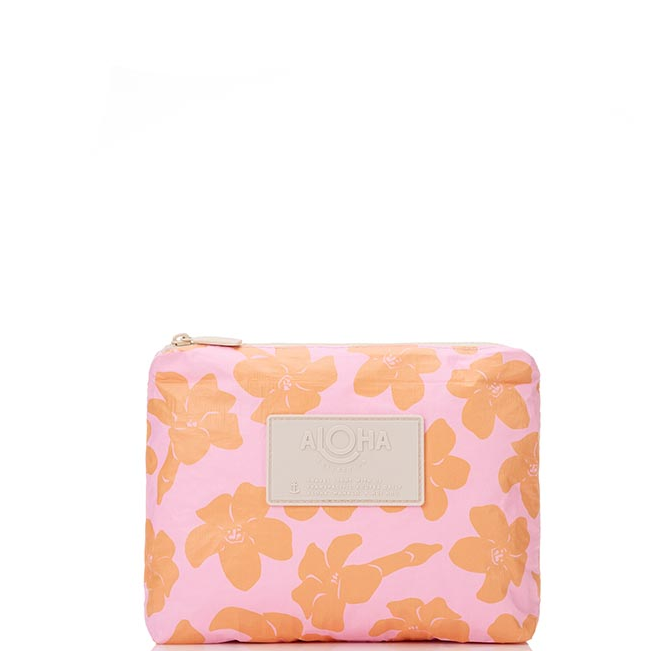 Aloha Collection Puakenikeni Buds Small Pouch Pink Orange