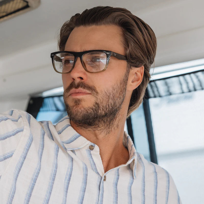 I-SEA Ashton Olive Hombre Reader Glasses