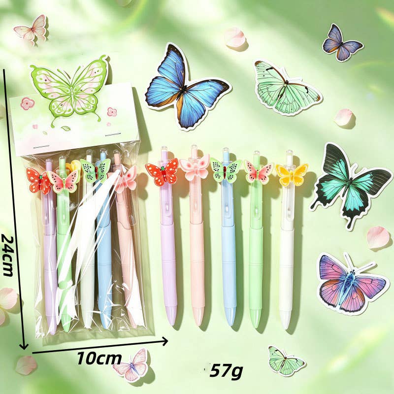 Fairytale Butterfly Black Gel Pen