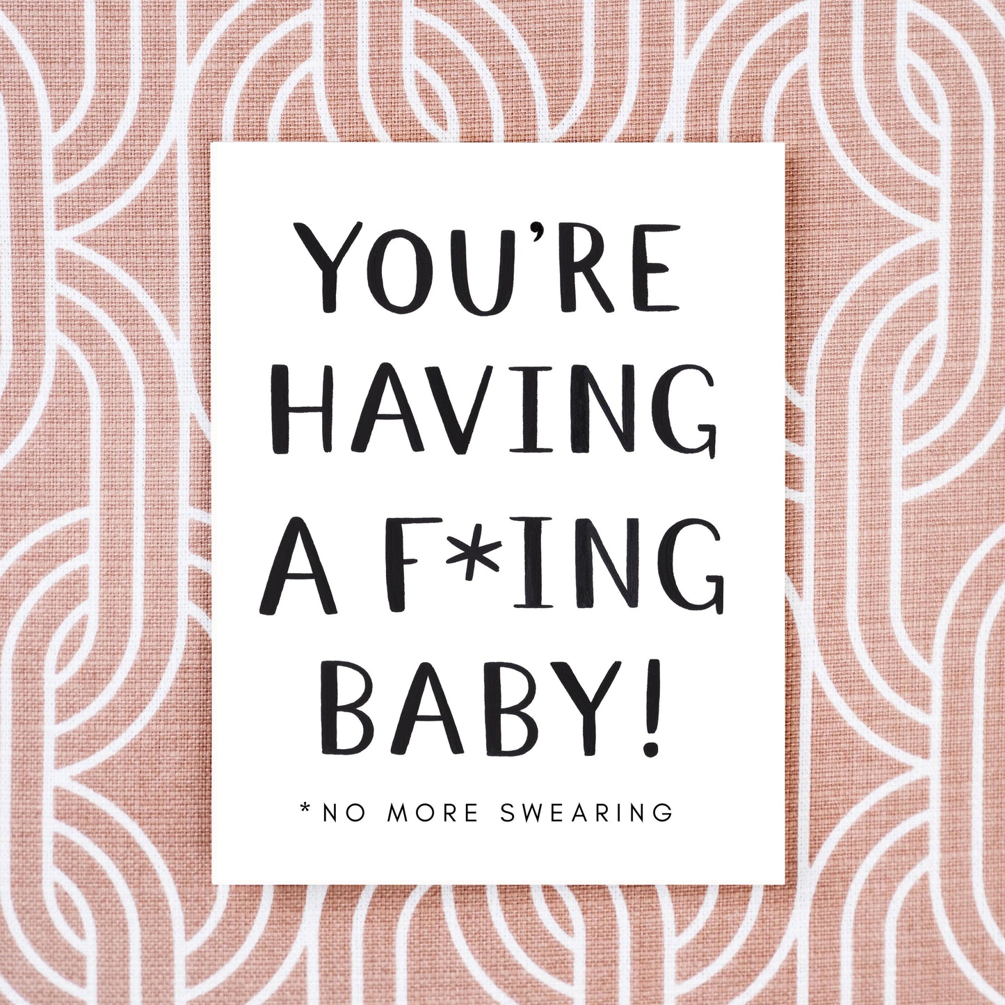 No More Swearing Baby Card