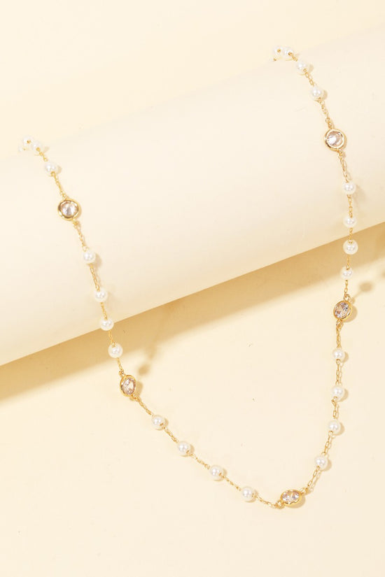 Ball Beaded Dainty Chain Necklace