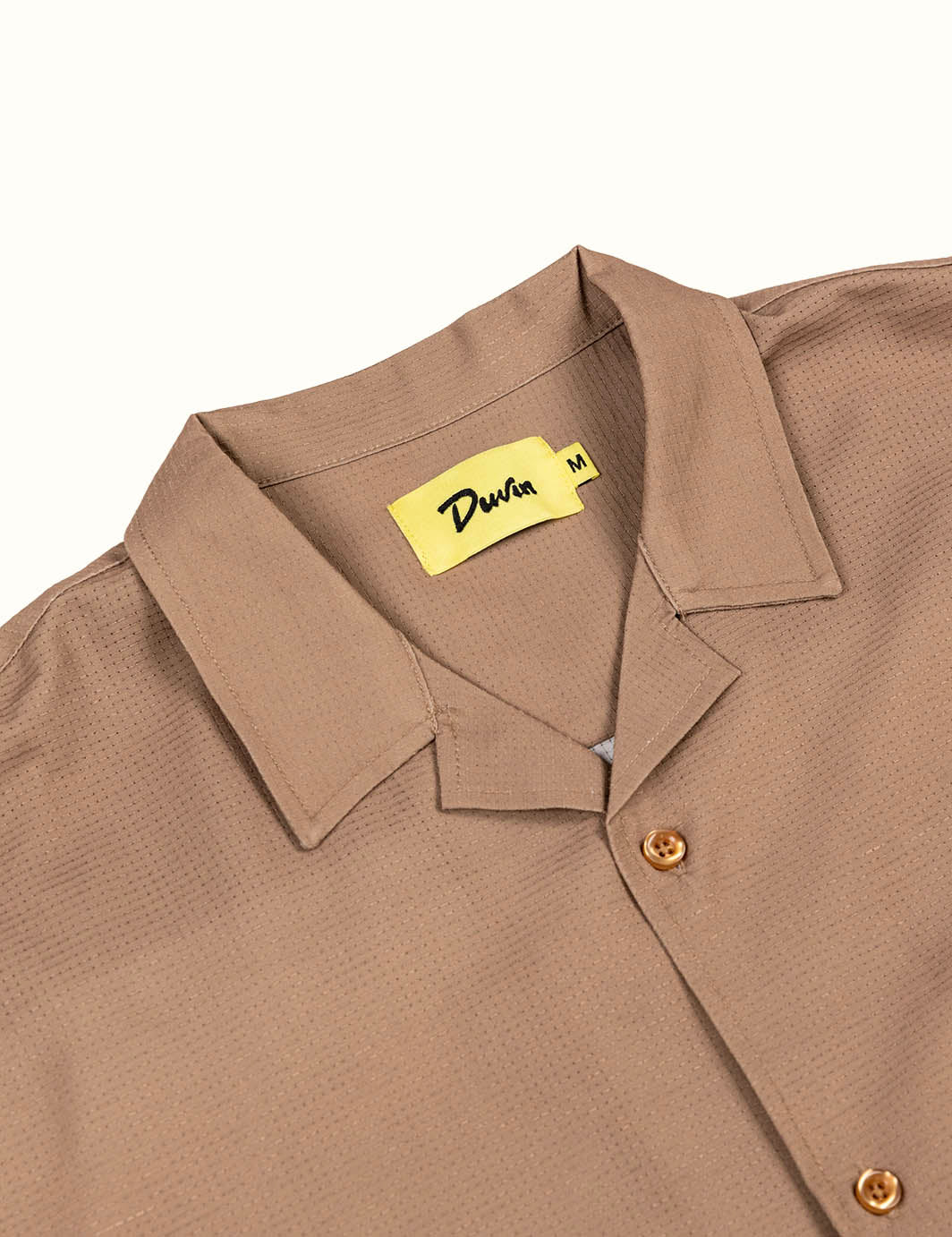 Duvin Basics Leisure Stretch Buttonup Brown