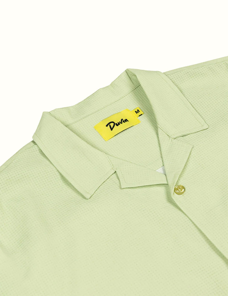 Duvin Basics Leisure Stretch Buttonup Lime