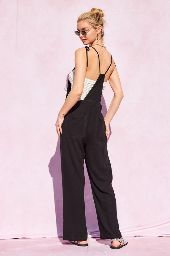 Load image into Gallery viewer, Elliot Overalls Black
