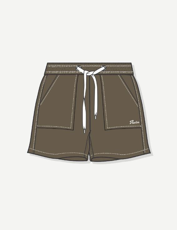 Duvin Stitch Walk Short Brown