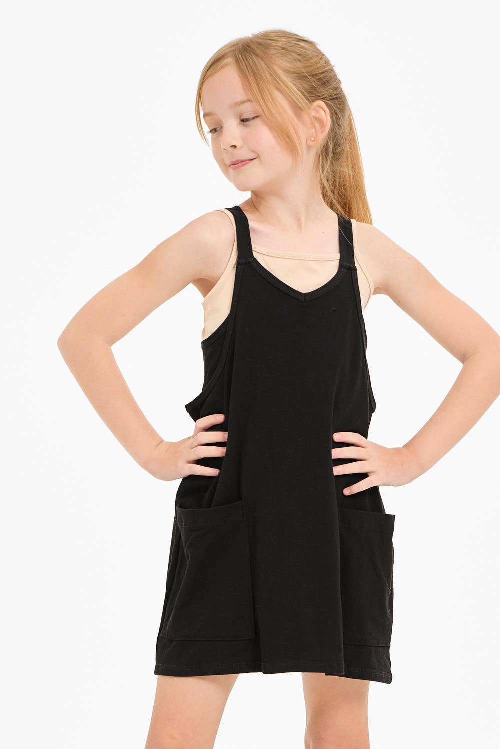 Kids Romper Dress Aqua