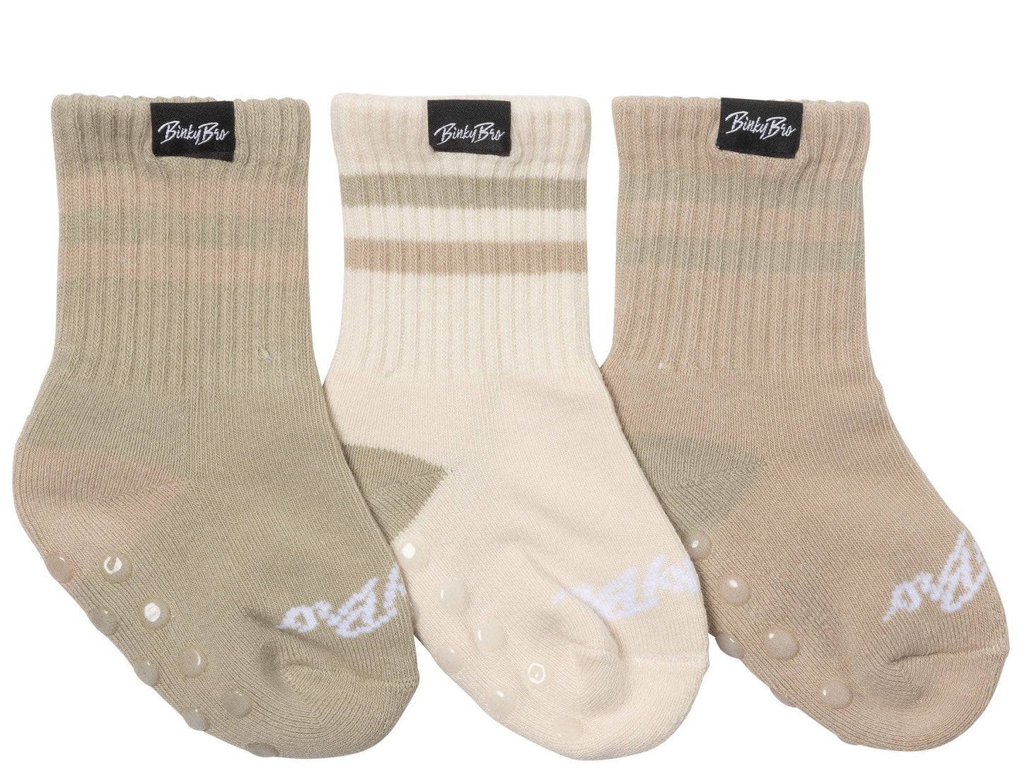 BinkyBro Kids Socks 3-Pack Beige