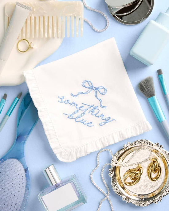 Bride Something Blue Hanky