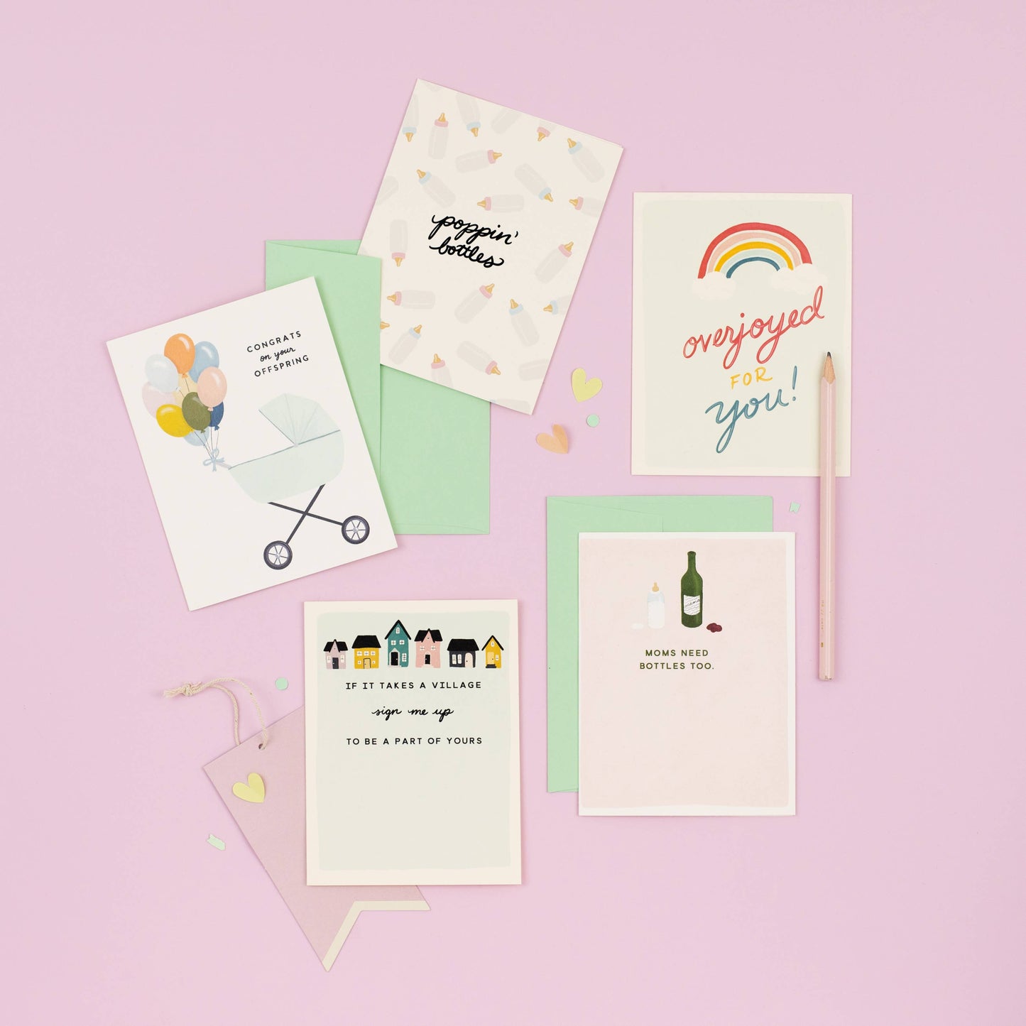Baby Bottles New Baby Card