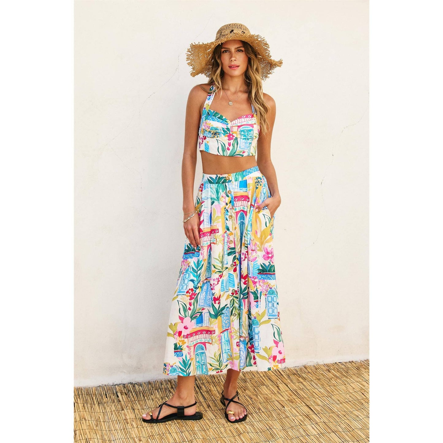 Sweet Dreams Crop Top & Skirt Set