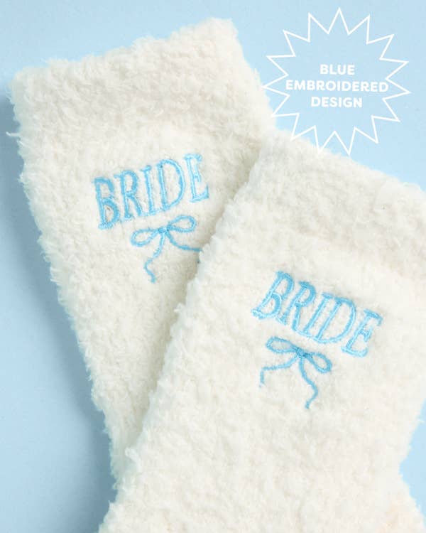 Bride Cloud Socks | bridal shower, bachelorette, ivory