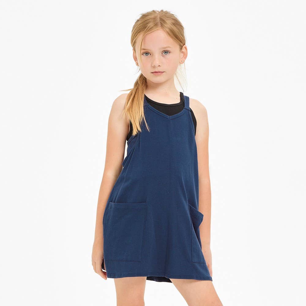 Kids Romper Dress Aqua