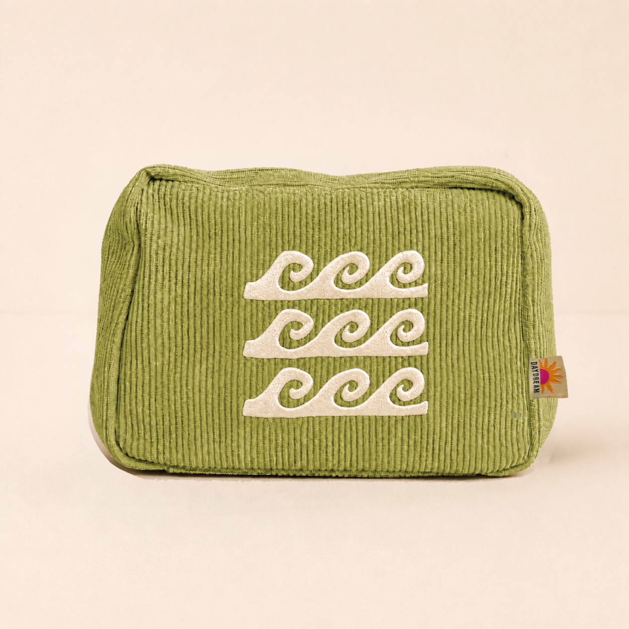 Olive wave Makeup Pouch